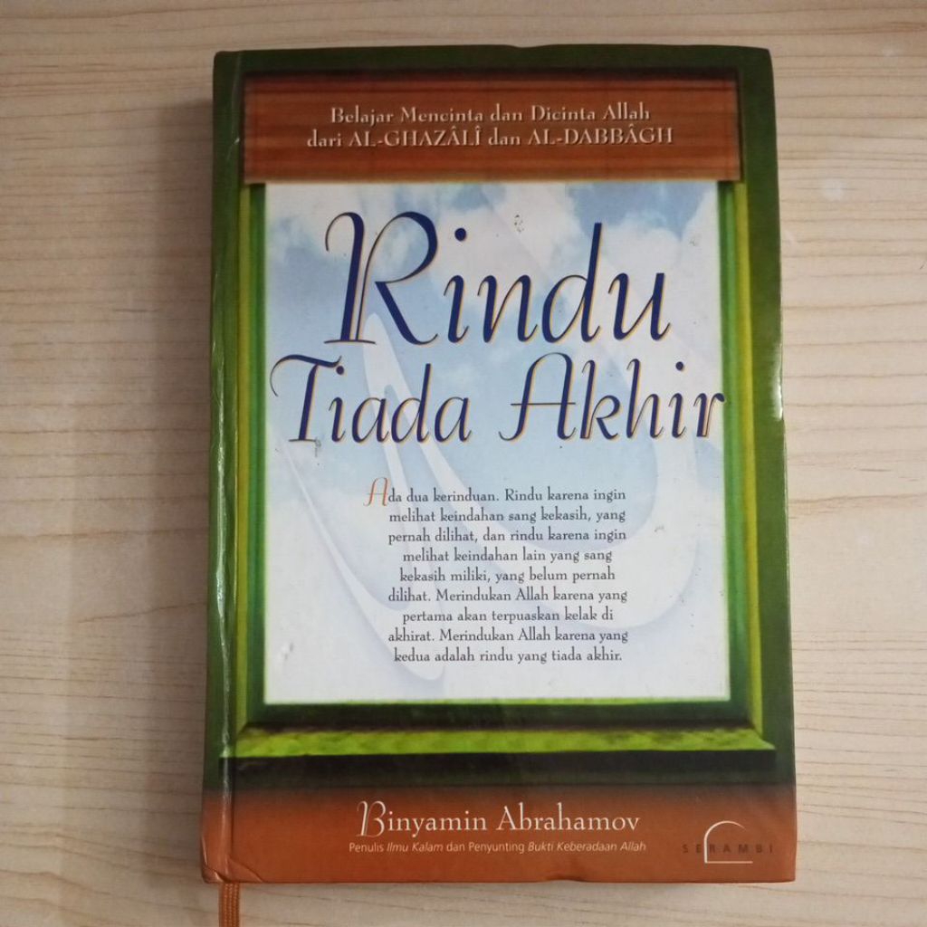 BUKU RINDU TIADA AKHIR OLEH BINYAMIN ABRAHAMOV
