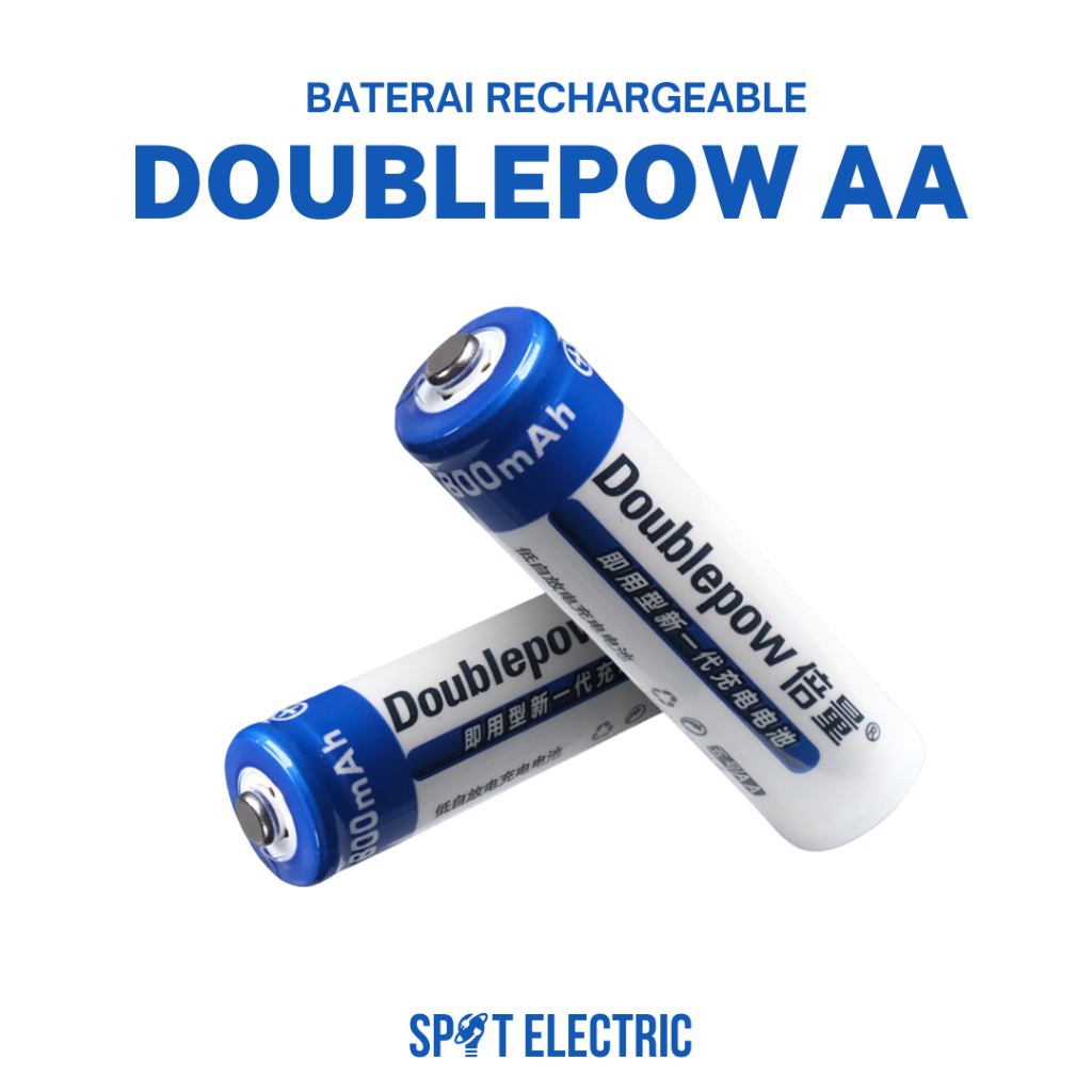 Baterai Doublepow AA Rechargeable USB | Baterai Isi Ulang