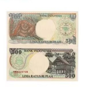Uang 500 rupiah monyet 1992