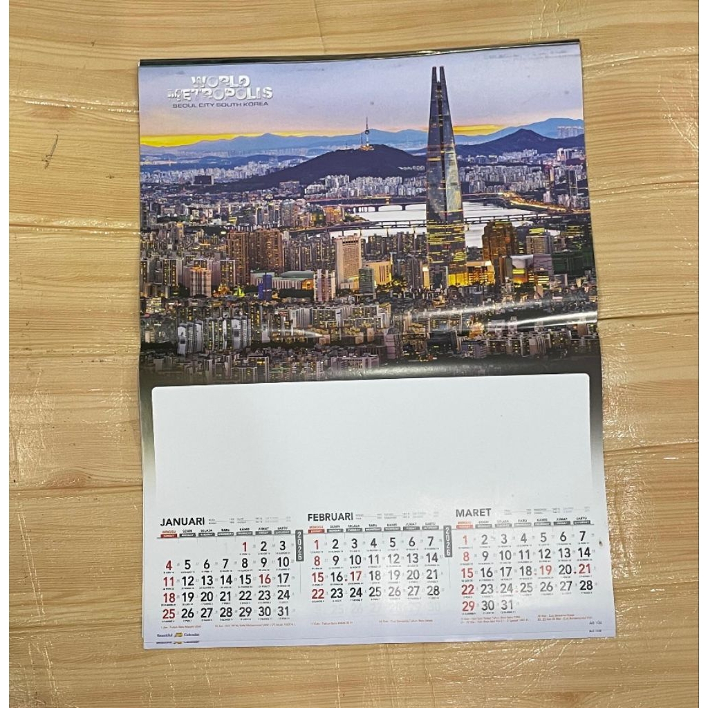 KALENDER 4LEMBAR TRIWULAN 3 BULANAN 2026