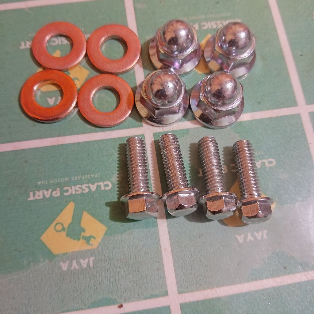 BAUT CYLINDER HEAD MUR BLOK KOP KARISMA KURANA SUPRA X 125 SUPRA X BATMAN ORIGINAL LOST PACK