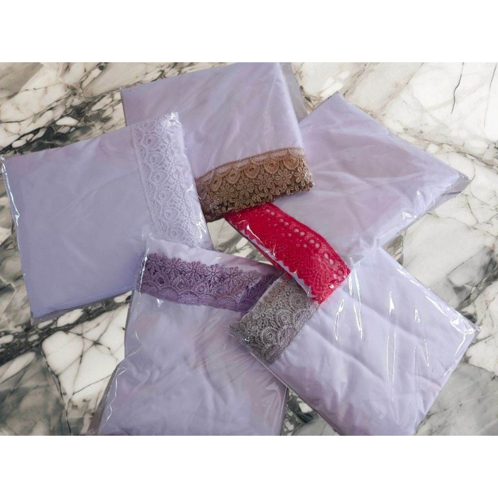 Mukena Terusan Remaja Dewasa Polos Mukena Putih