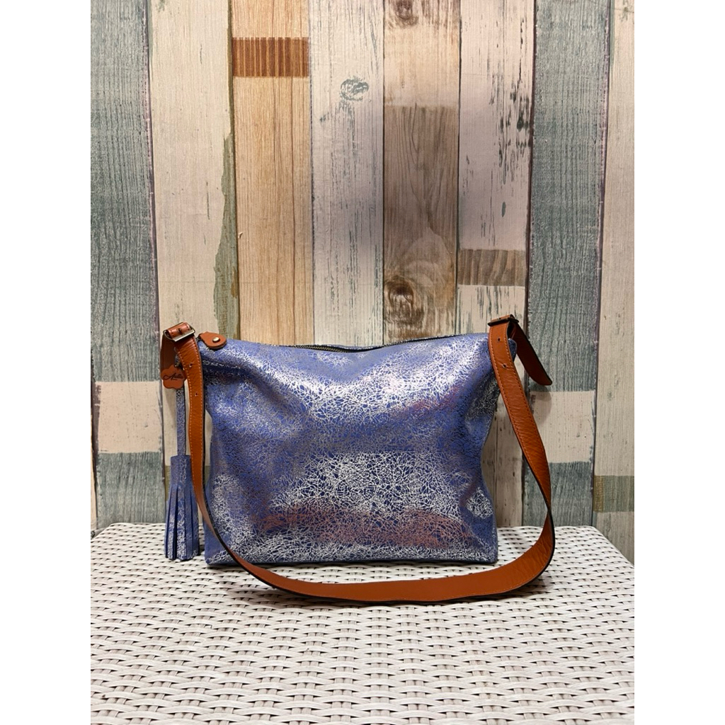 Tas Kulit Asli Dona Ecoprint || Tas Bahu Tote Bag Shoulder Bag