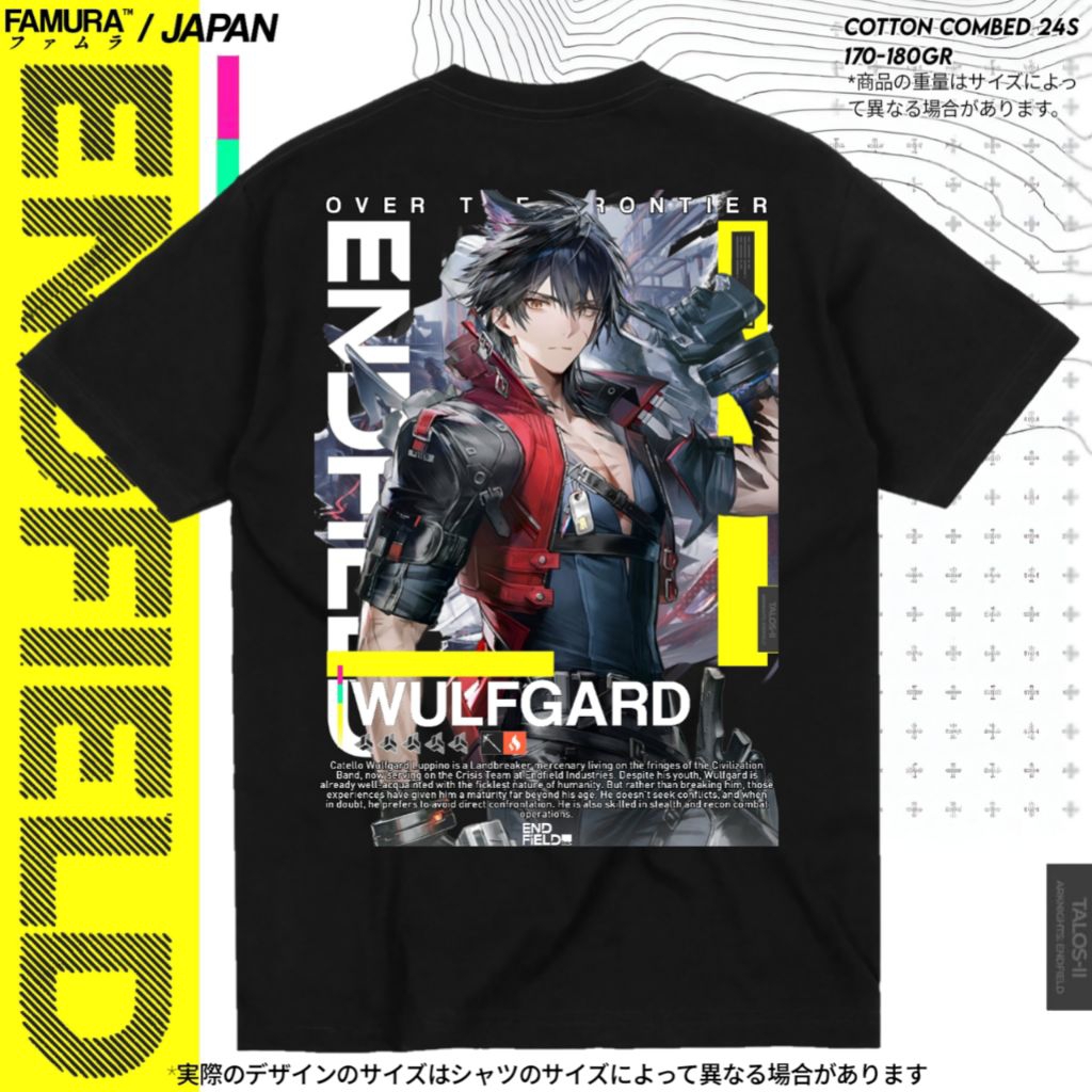 FAMURA T-Shirt / Kaos Game Baju Wulfgard Arknights Endfield