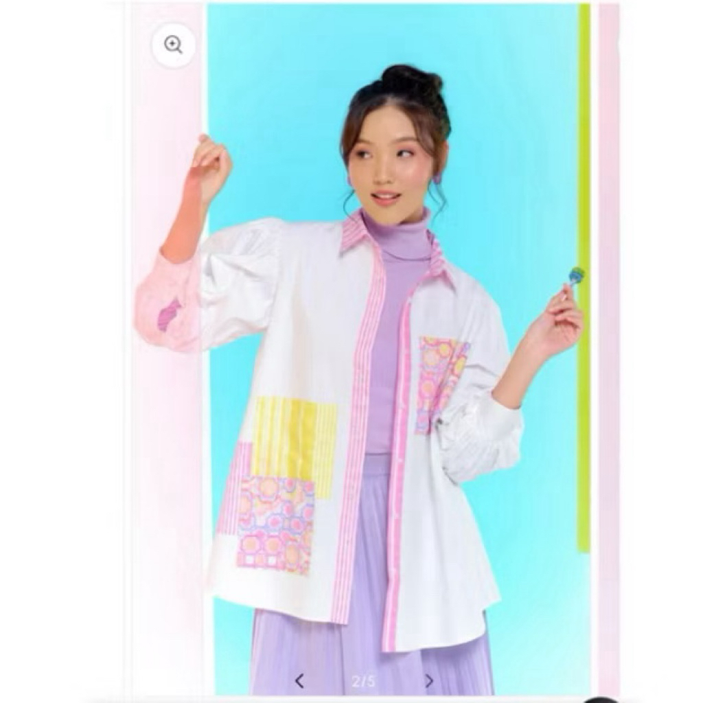 Preloved Chupa Chups Patworks Shirt M by Benang Jarum