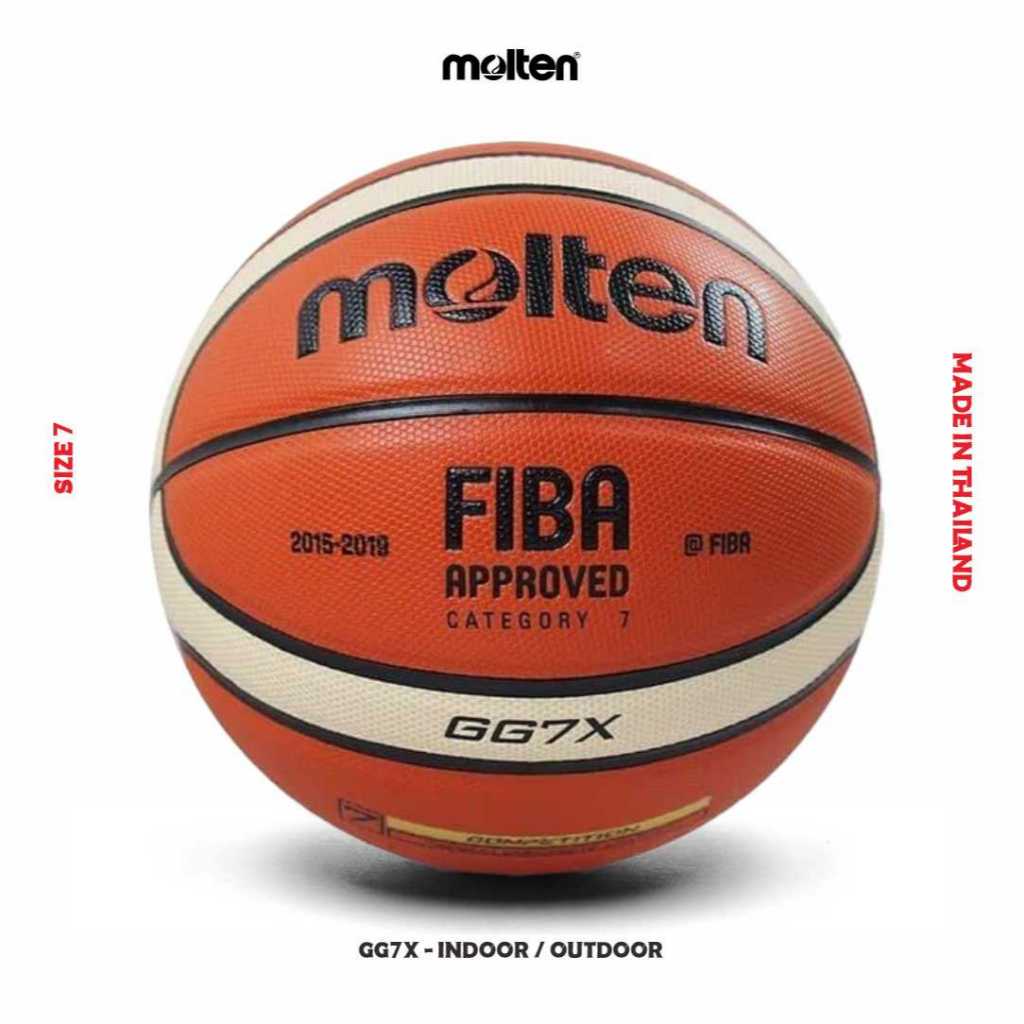 Molten GG7X FIBA Basket Kulit Import MOLTEN Bola Basket GG6X Original Bola Basket Size 6