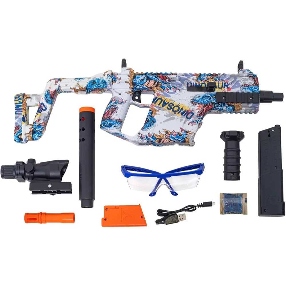 Tembakan Vector Version 3.0 Water Gel Blaster Gun Mainan DIY Pistol Peluru Busa Gel Anak Baterai Cas