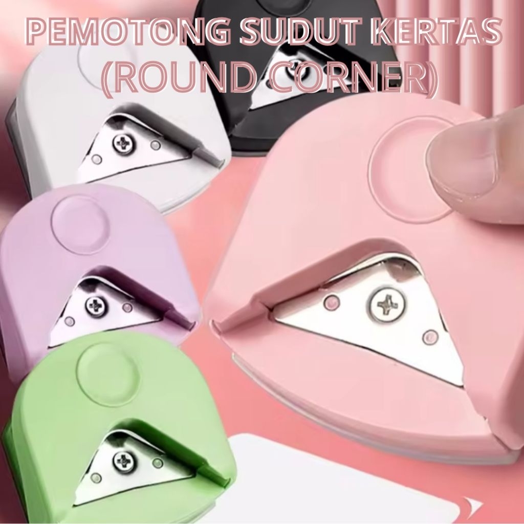Toserba Gemilang Jaya _ Pemotong Sudut Kertas Round Corner Card Punch | Penjepit Potong Sudut Kertas