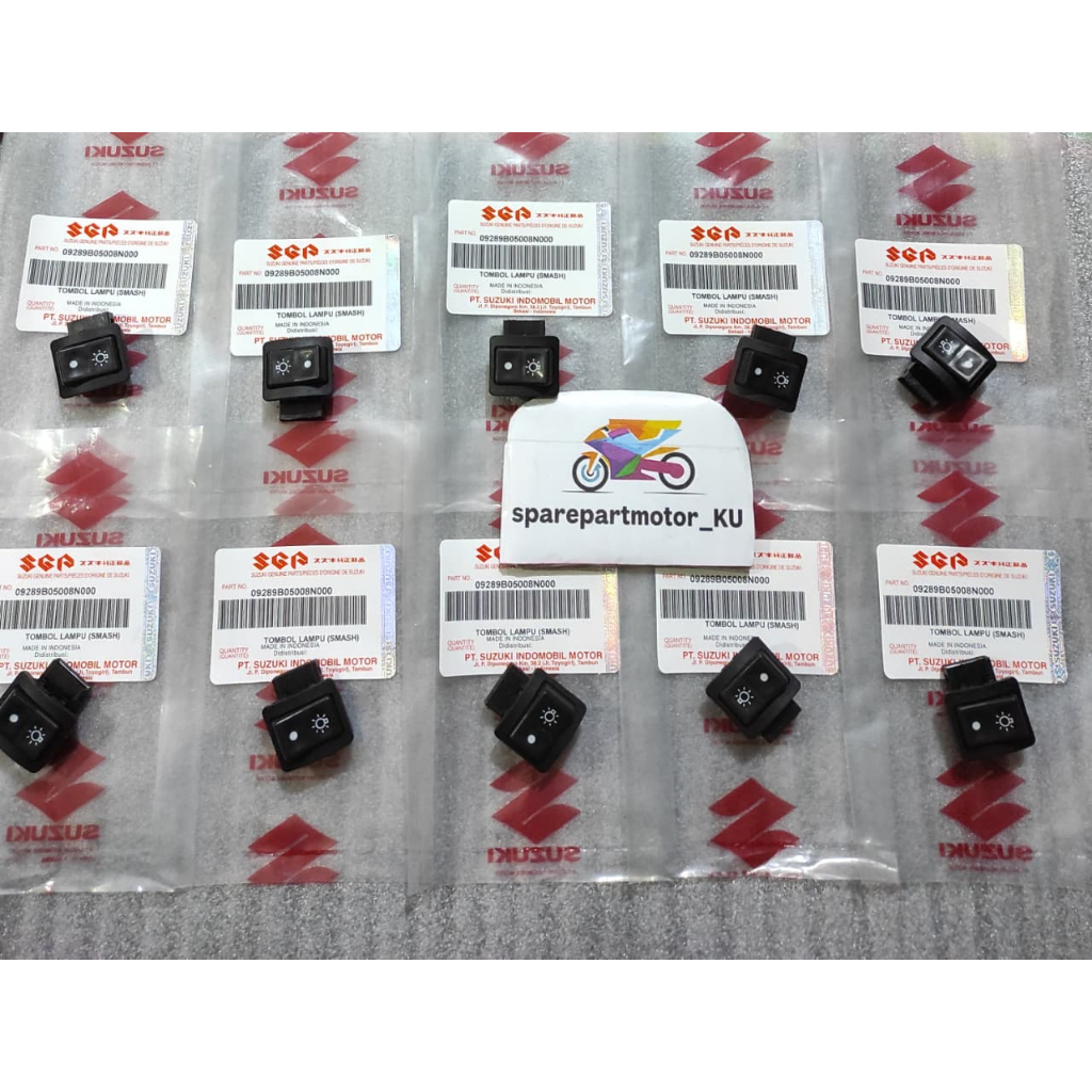 ( Paket Grosir Isi 10 Pcs ) Tombol Lampu Smash Shogun 125 Old Spin Saklar On Off