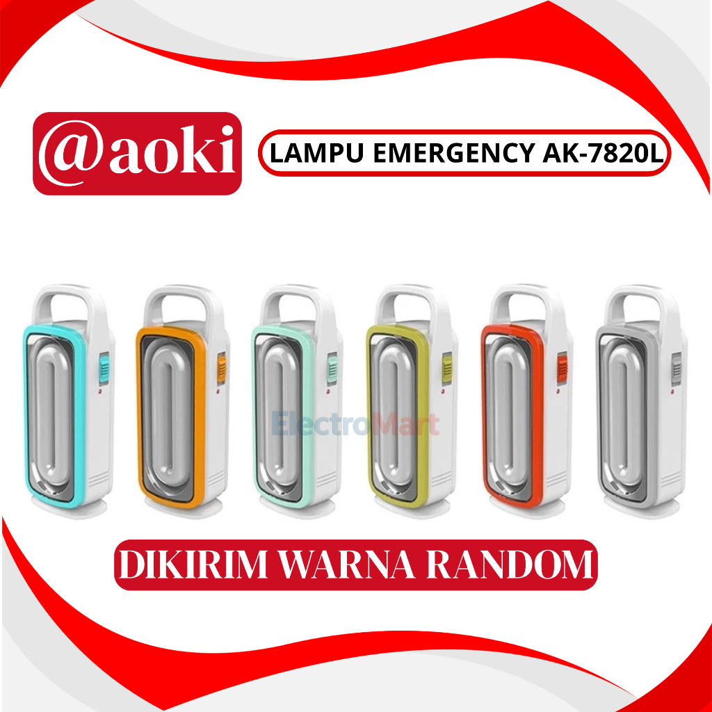 AOKI 7820 LAMPU EMERGENCY TAHAN 8 JAM 26 SMD - Aoki Lampu Emergency Petromak AK7820 Light LED 26 SMD