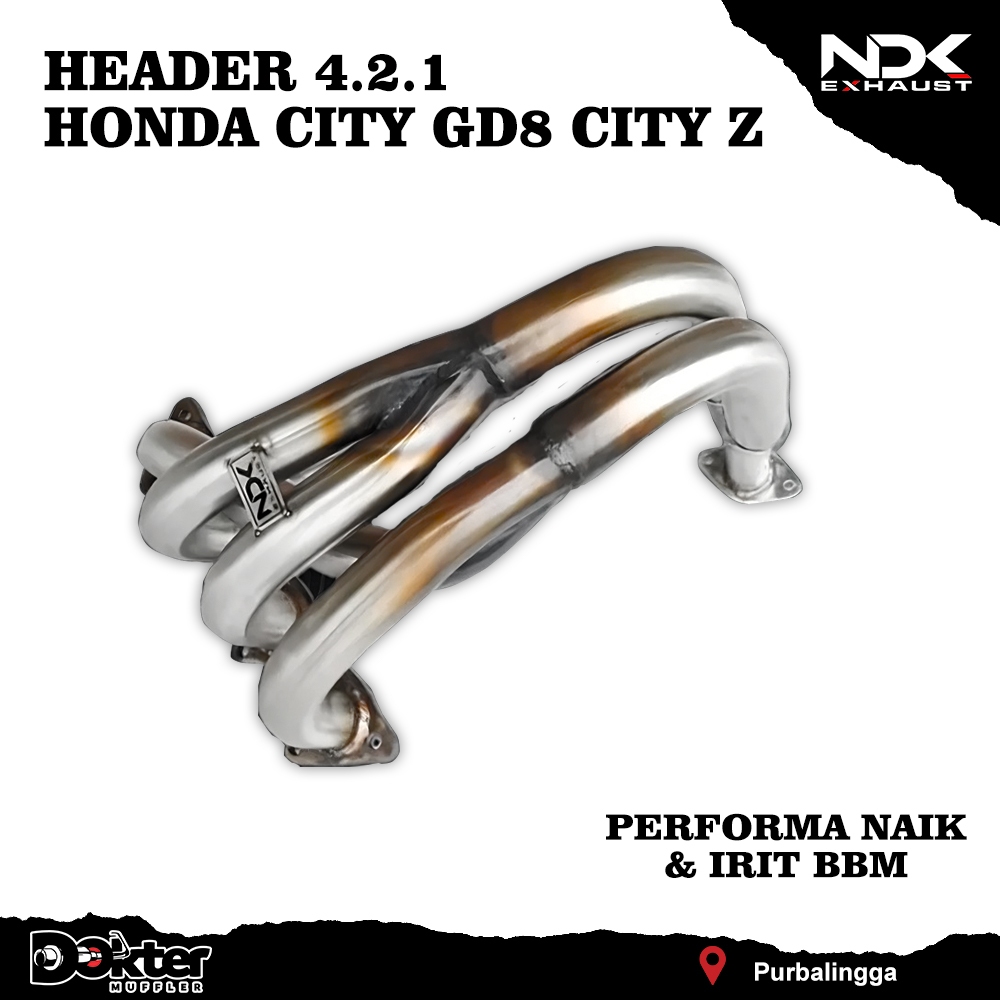 HEADER RACING HONDA CITY GD8 / CITY Z KNALPOT RACING MOBIL NDK EXHAUST