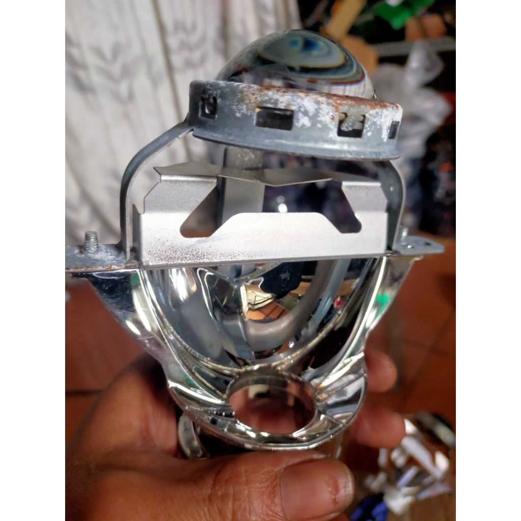 lampu projector proyektor lensa motor honda scoopy dan led bekas