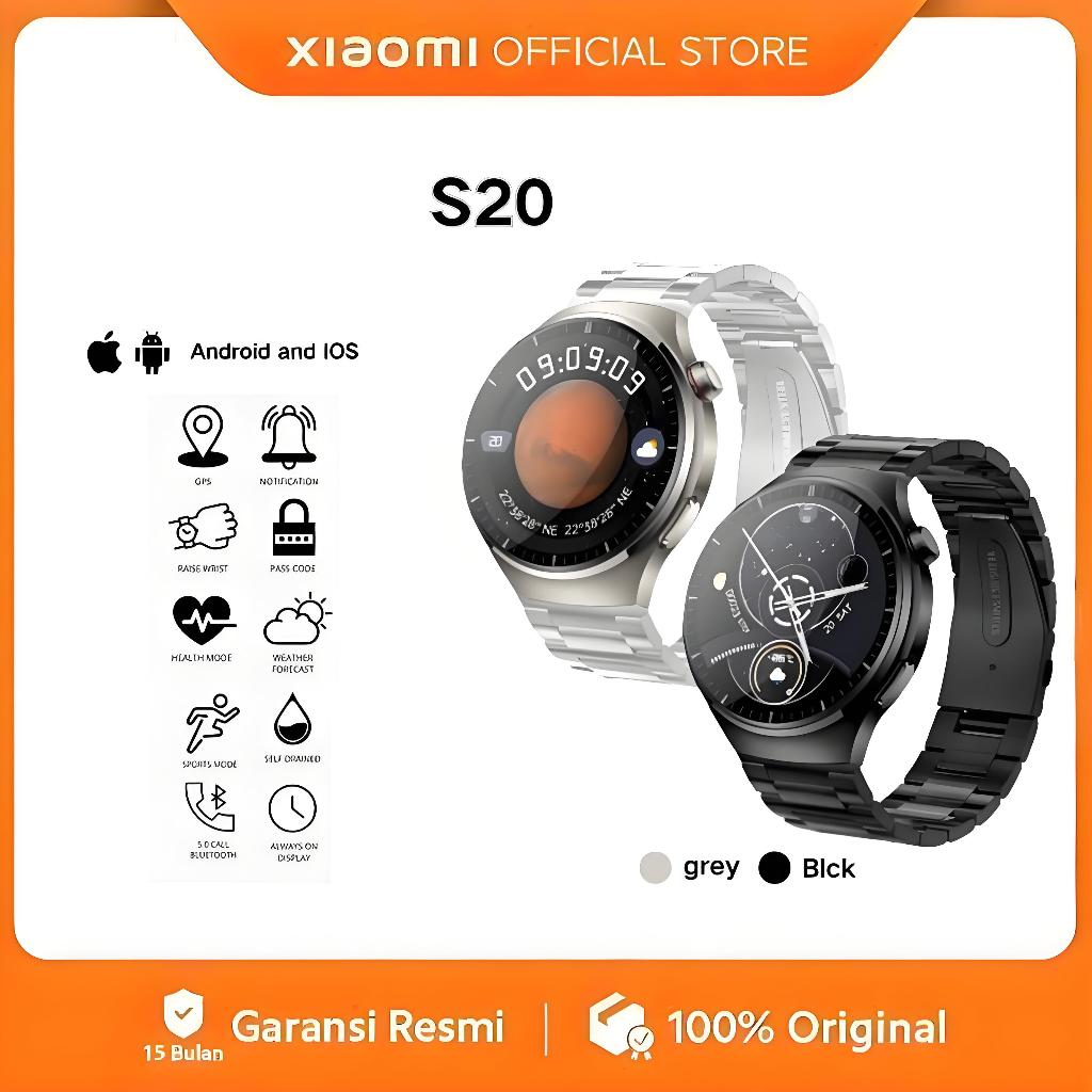 [100% Asli] xiaomi Smart Watch S20 Smart Class Watch AMOLED AMOLED AMOLED Layar ultra-jelas Waterpro