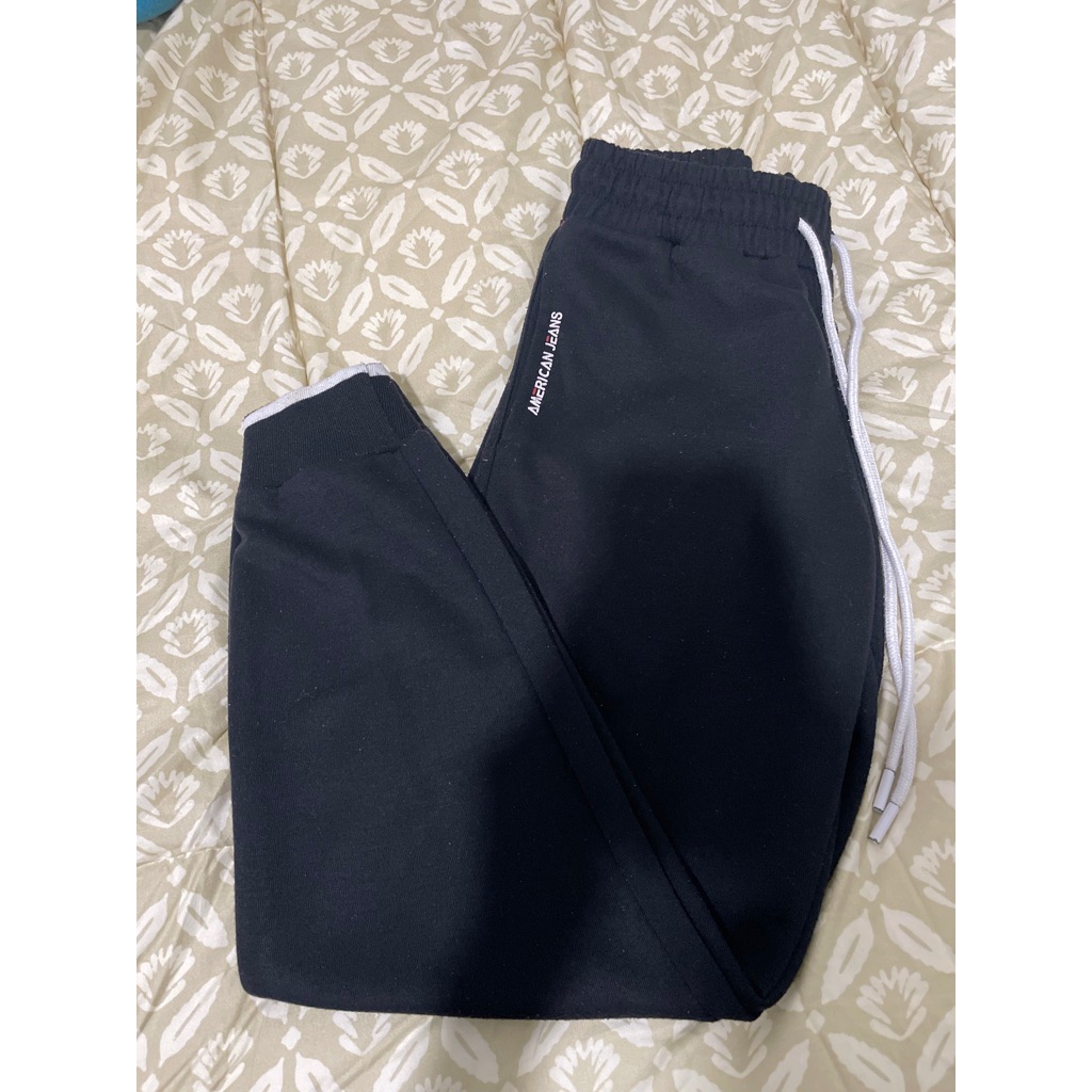 Jogger Pants AMERICAN JEANS Black Size S | Matahari | LP 64-88 Panjang 84