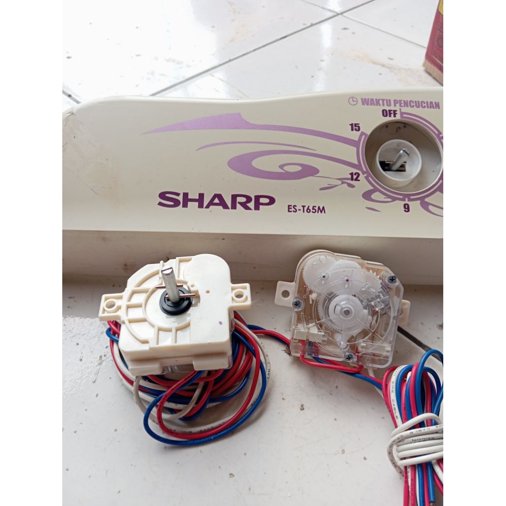 Timer wash 3 kabel mesin cuci sharp ES-T65M ORIGINAL