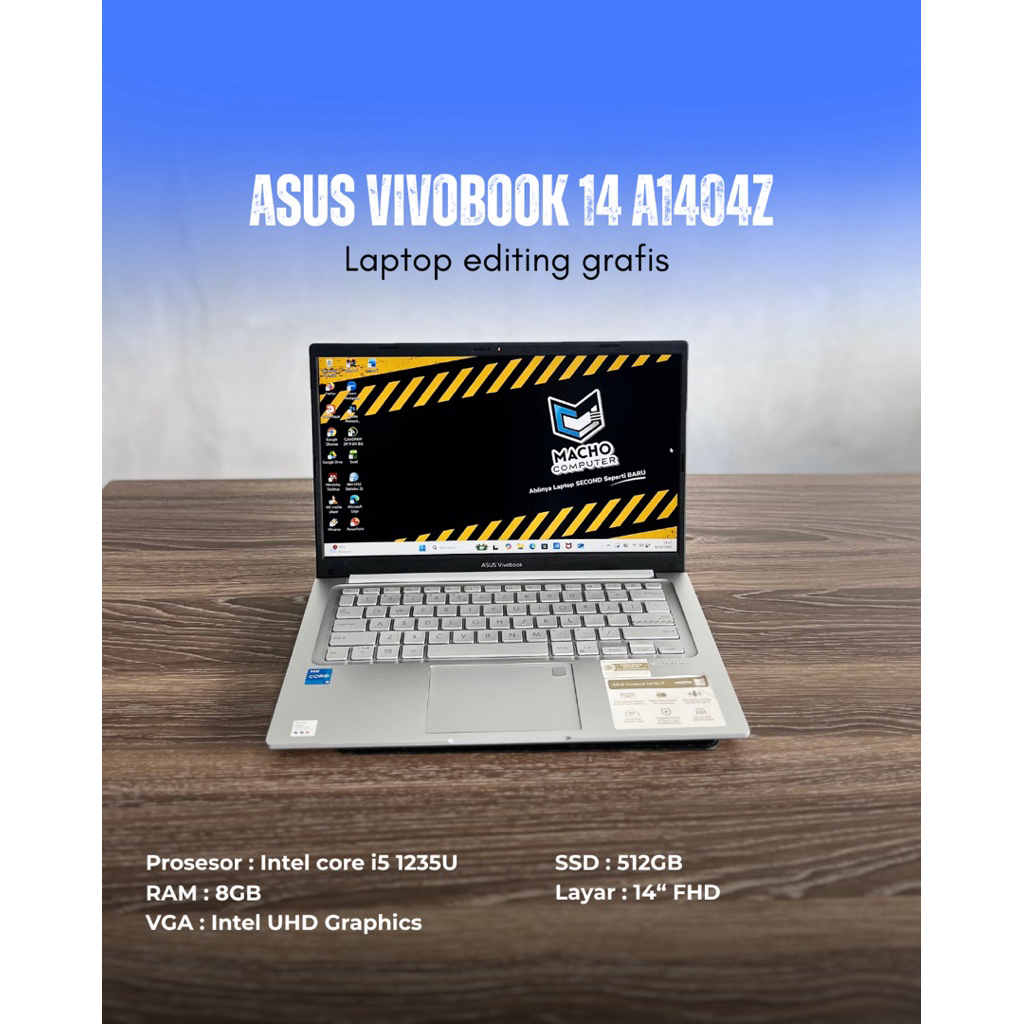 Asus Vivobook 14 A1404Z inte core i5 1235U