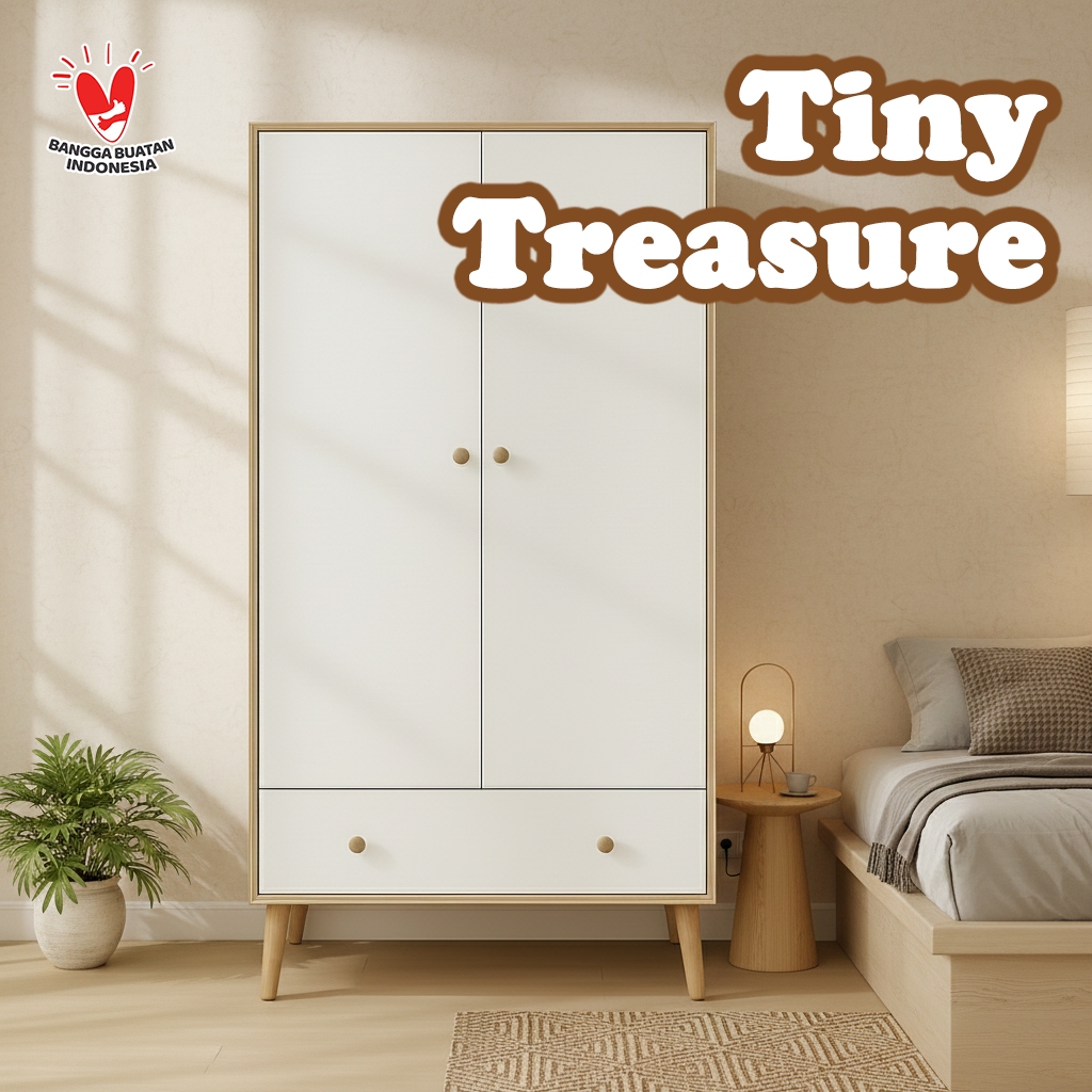 Casaloma Furniture Lemari 2 Pintu Modern Minimalis