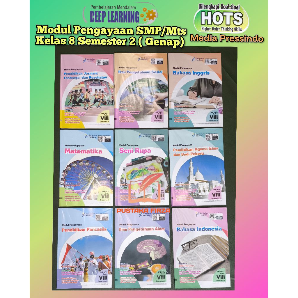 LKS Kurikulum Merdeka Revisi Smp/Mts Kelas 8 Semester 2.Ipa.Ips.Ppkn.Pjok.Matematika.Bhs Indonesia.B