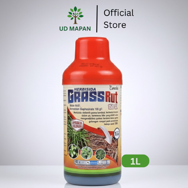 Grassrut Herbisida – Solusi Gulma Daun Lebar & Rumput 1L