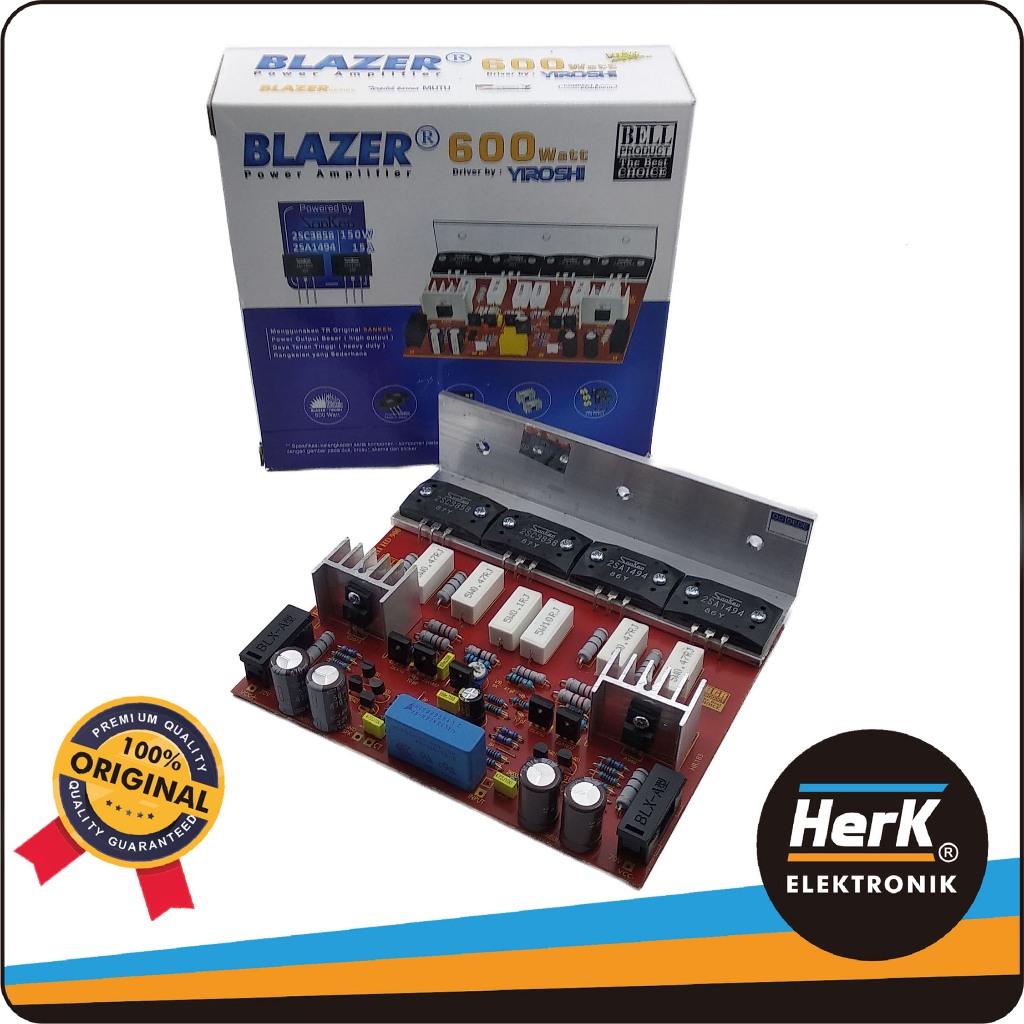KIT POWER AMPLIFIER MONO AMPLIFIER BLAZER 600W YIROSHI SANKEN ORIGINAL BELL BGR HIGH POWER