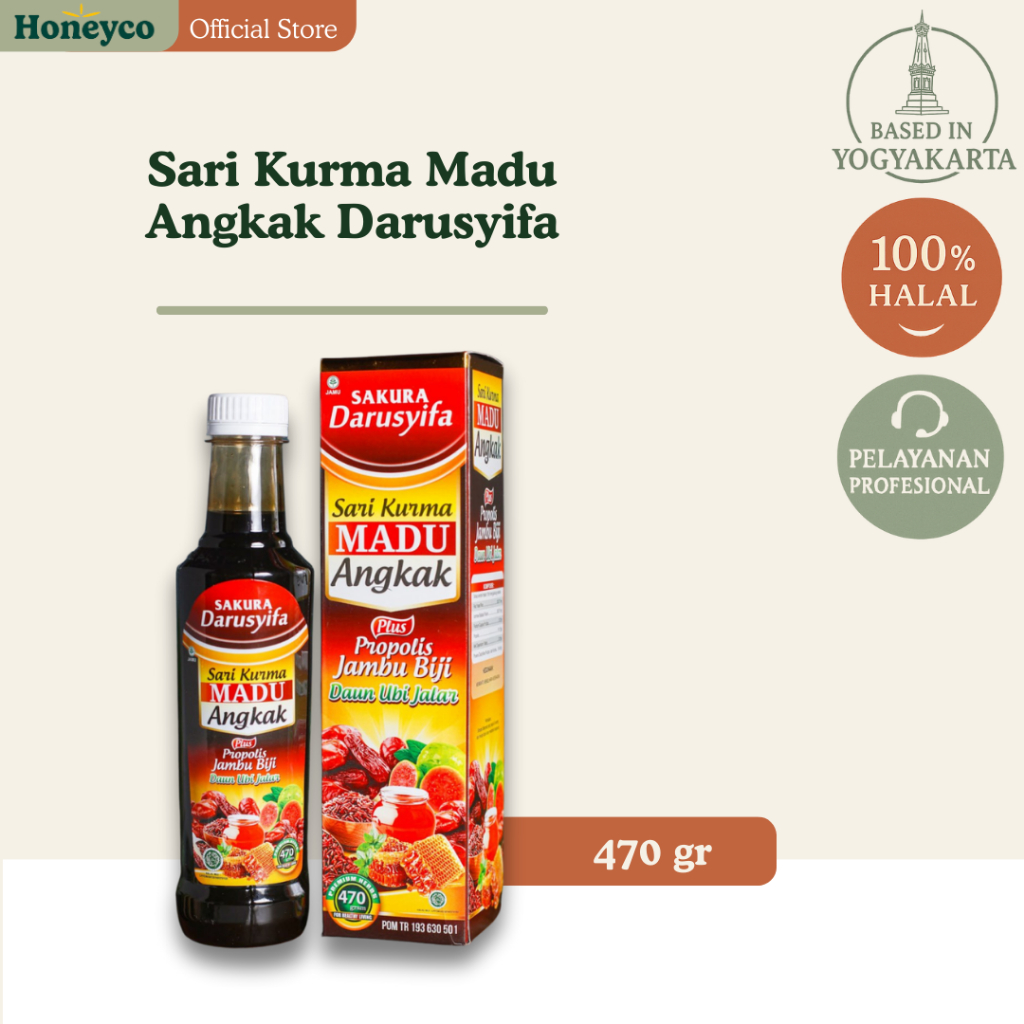 Sari Kurma Madu Angkak Darusyifa - sari kurma asli 100% original - sari kurma angkak