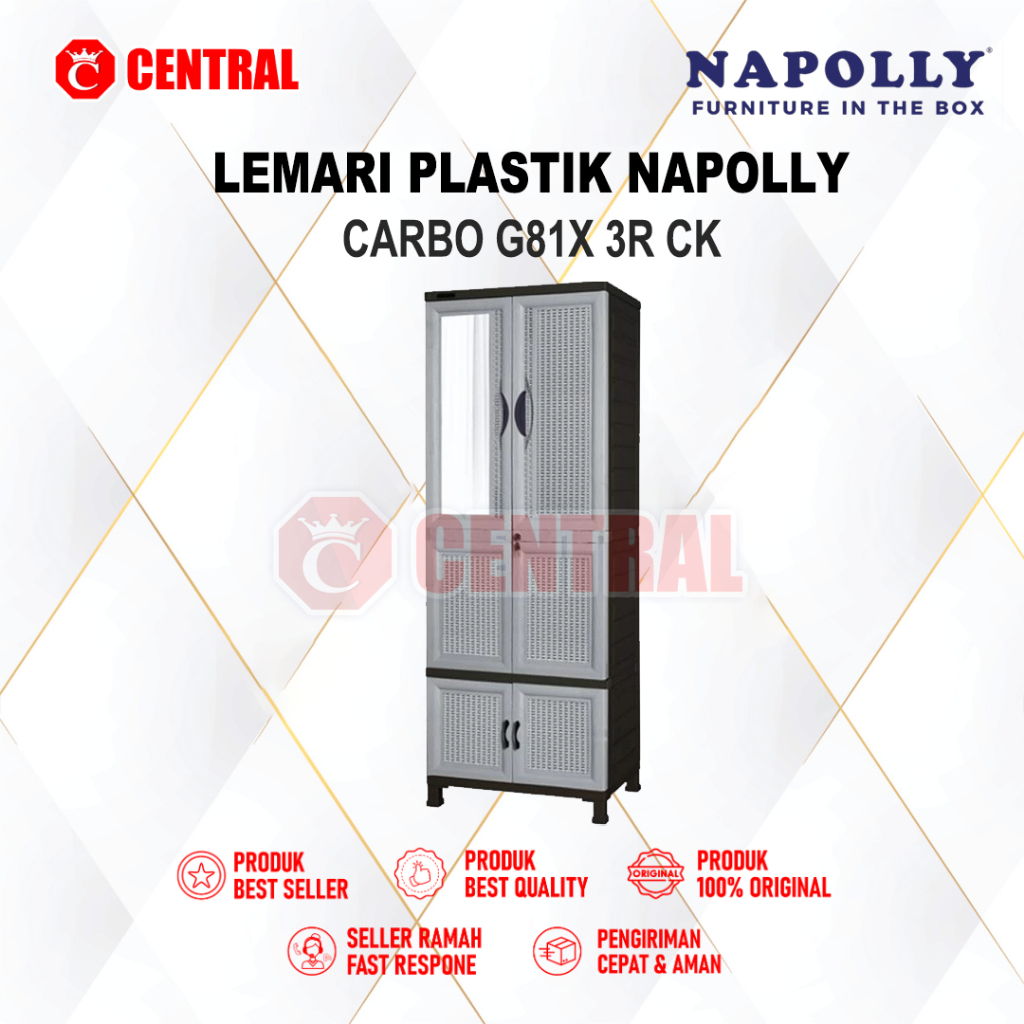 LEMARI PLASTIK NAPOLLY CABRO-G81X.3R CK