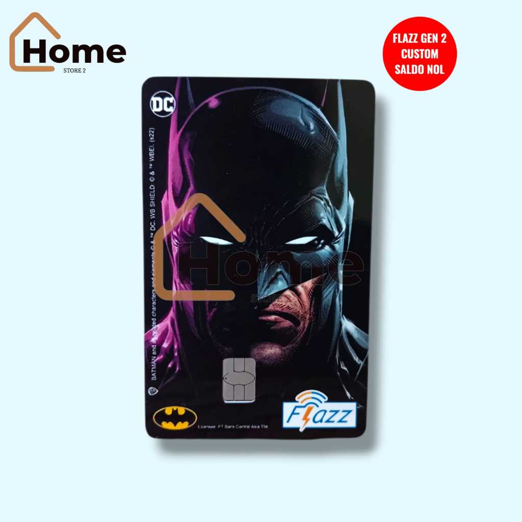 KARTU ETOLL FLAZZ BCA GEN2 CUSTOM SUPPORT NFC - BATMAN MASK