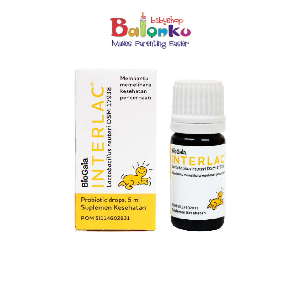 Interlac Oil Drop 5ml Probiotik Suplemen Bayi