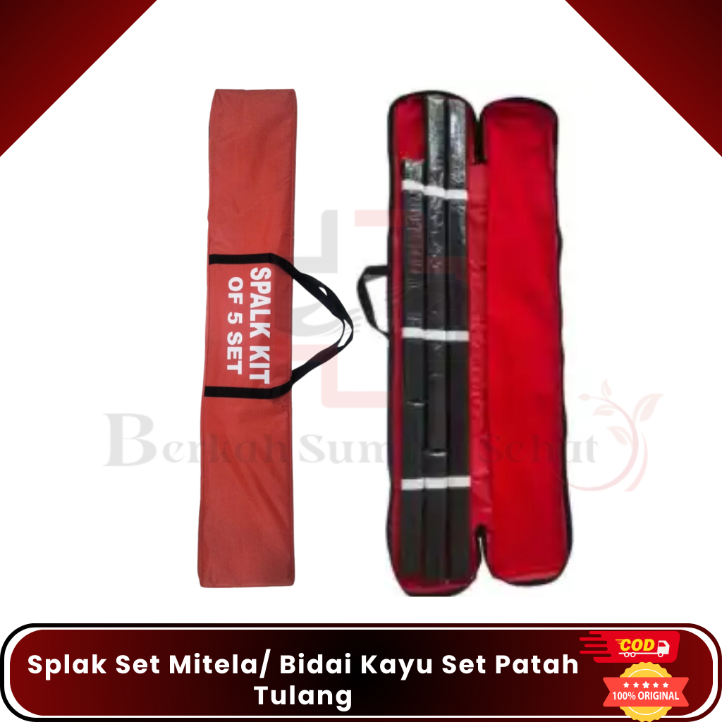 Spalk set + 5 mitela P3K / Bidai Set Patah Tulang/ Splak Set Mitela PMR
