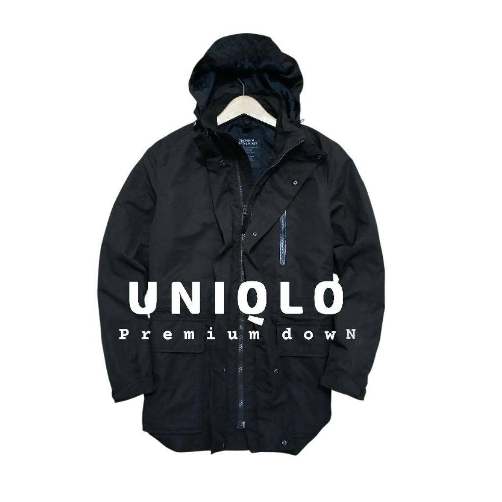 Jaket UNIQLO keren premium down bekas pakai