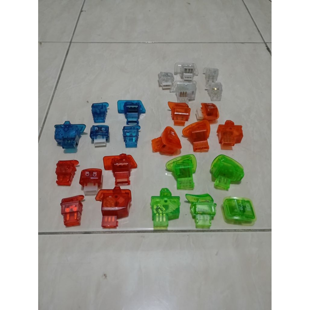 Saklar switch tombol lampu warna transparan full set 5 pcs motor Honda Beat, Vario 110 karbu
