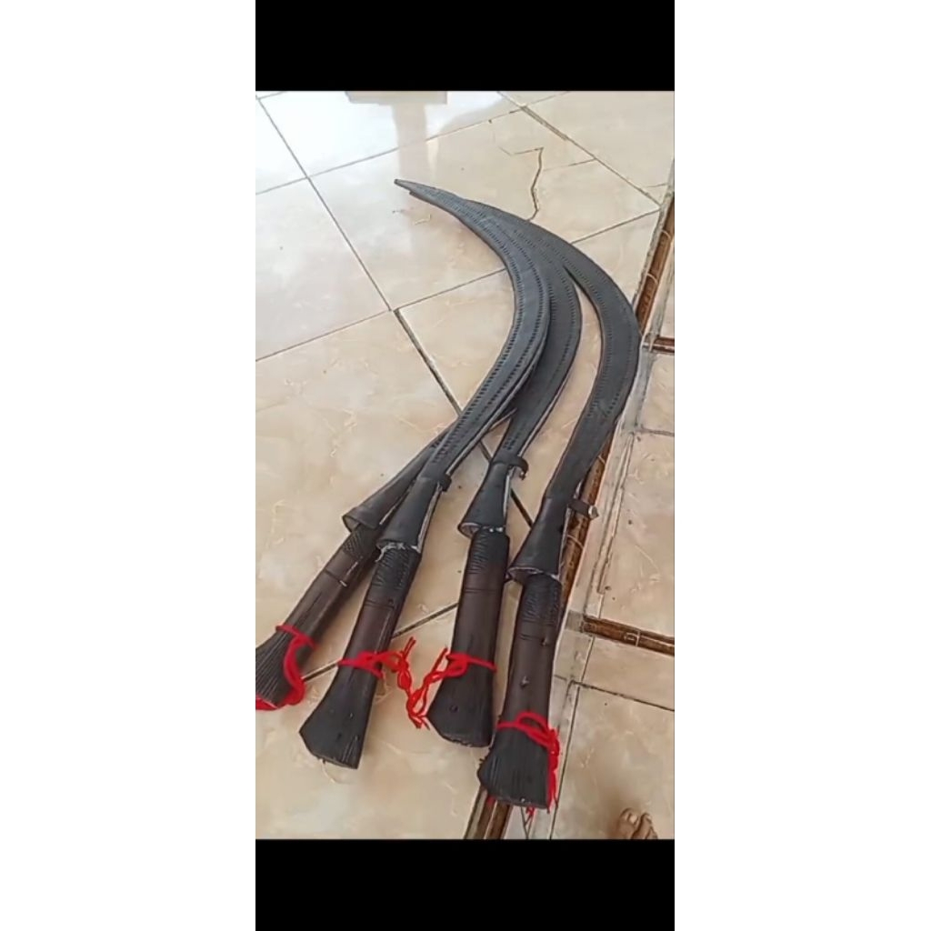 arit rumput UK 70cm fre sarung kulit asli madura