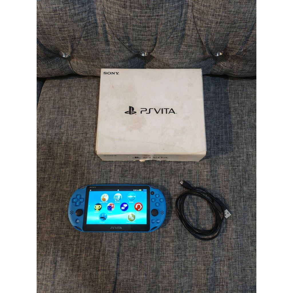 PS Vita PSVita Slim Aqua Blue 128Gb CFW Permanen