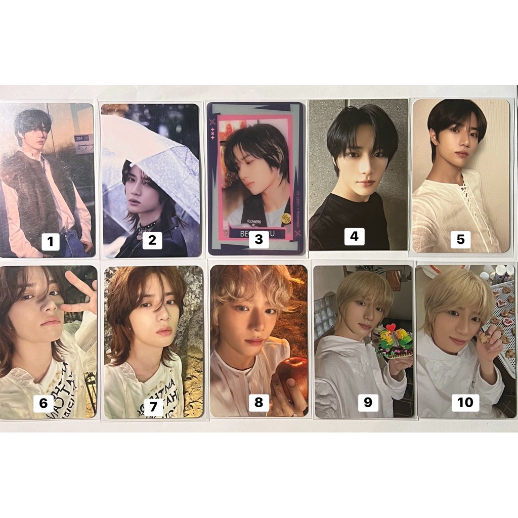 TXT Beomgyu melancholy POB CU M3 Angel merch ber LD SW benefit ppulbatu foe pob gravity photocard