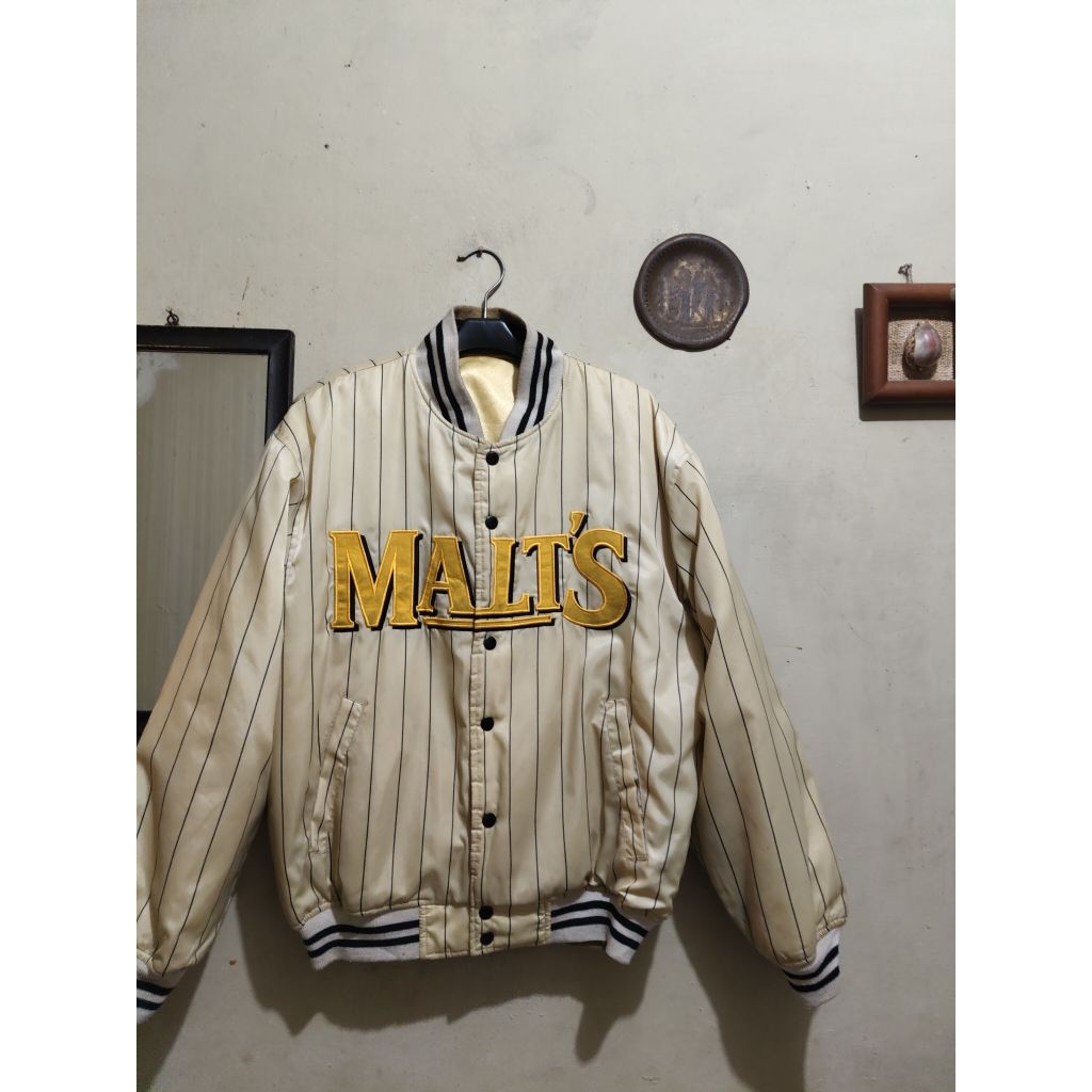 jaket varsity MALTS BEER Reversible