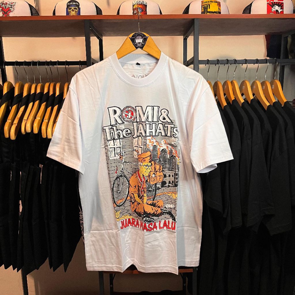 KAOS BAND BAHAN COTTON COMBED 24S SABLON PLASTISOL || KAOS ROMI & THE JAHAT'S || KAOS MUSIK || KAOS 