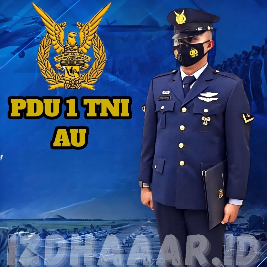 SERAGAM PDU 1 AU PRIA WANITA  BAJU DINAS TNI AU KANCING LOGAM PDU TNI AUSetelan PDU 1 TNI AU PDUB TN