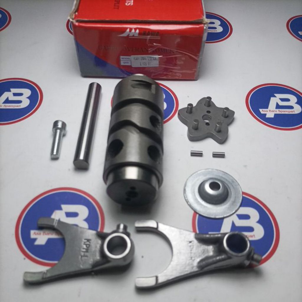 KAWA Drum Shaft Assy Garpu Overan Capit Udang Honda Kharisma/Supra 125 FI
