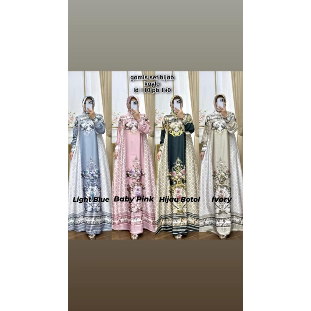gamis set hijab Kayla