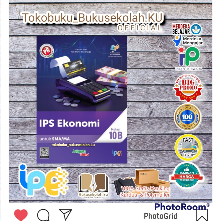 diskon Buku PR ASESMEN Kur Merdeka PR IPS EKONOMI KELAS 10 SEMESTER 1&2 TERBARU 2025 INTAN PARIWARA