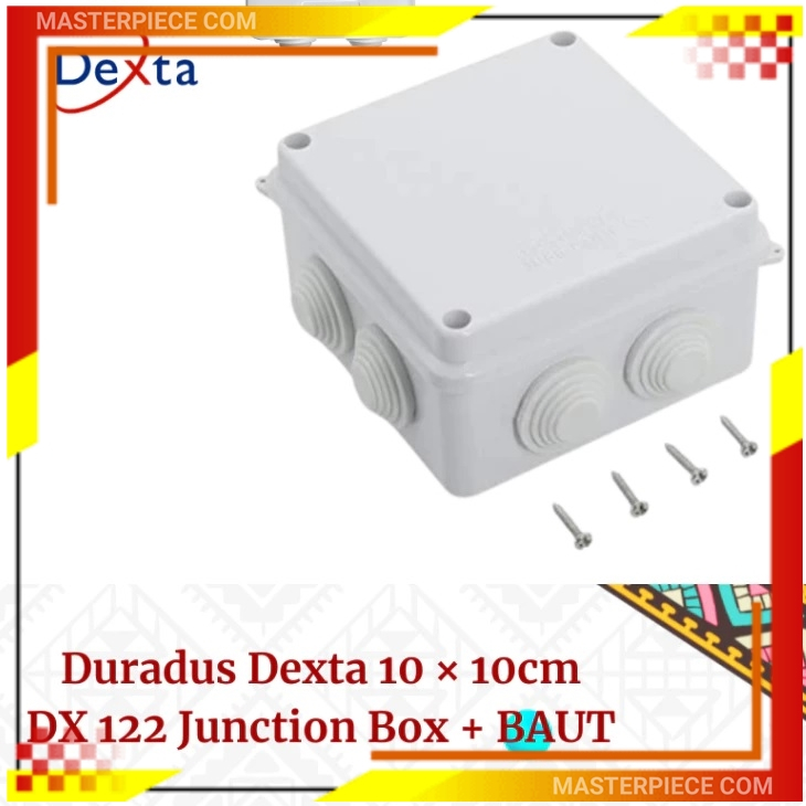 Duradus Dexta DX 122 Junction Box Putih + BAUT 10CM X 10CM
