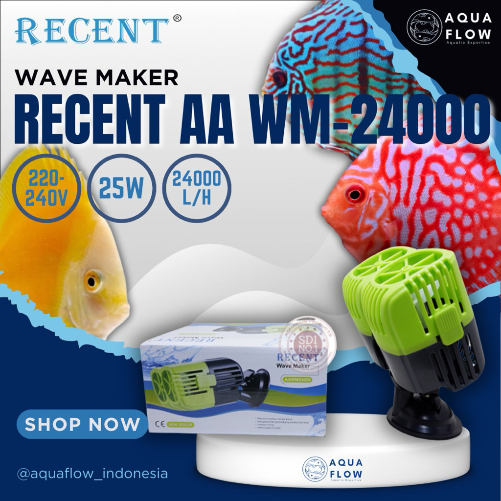 Wave Maker Recent AA WM 24000 24000L/H 25W / Sirkulasi Air Aquarium