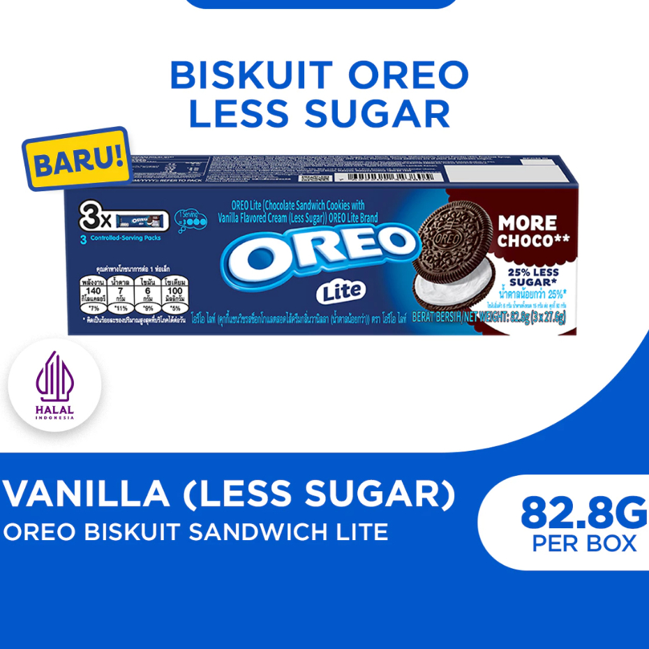 Oreo Lite Biskuit Vanilla 82.8gr