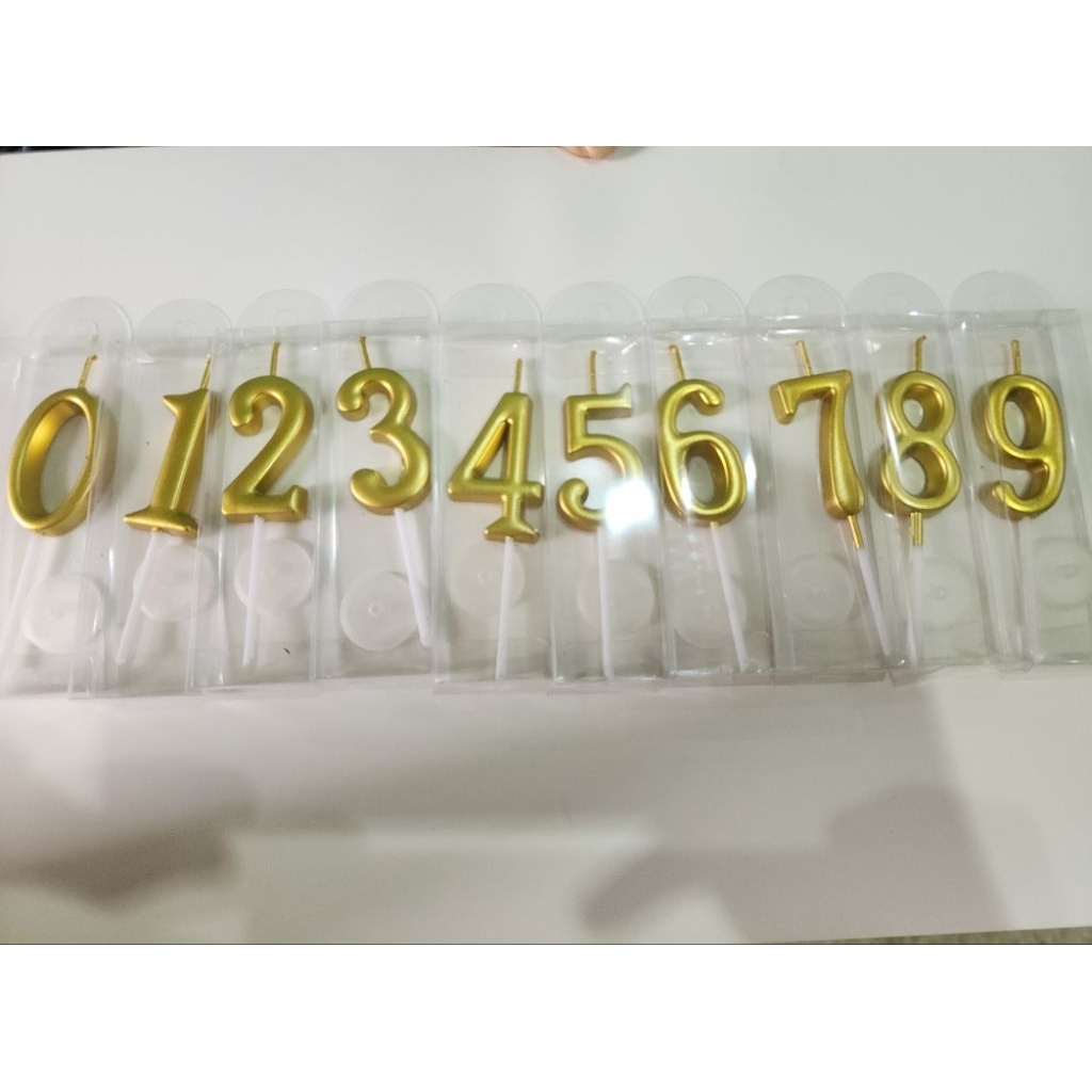 Lilin Angka / Lilin Ulang Tahun / Lilin Angka Emas / Lilin Angka Mewah