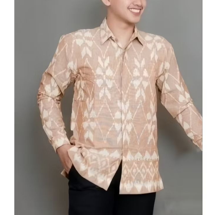 Kemeja Tenun Troso Pria Asli Jepara, Batik Tenun Troso Pria Lengan Panjang & Pendek