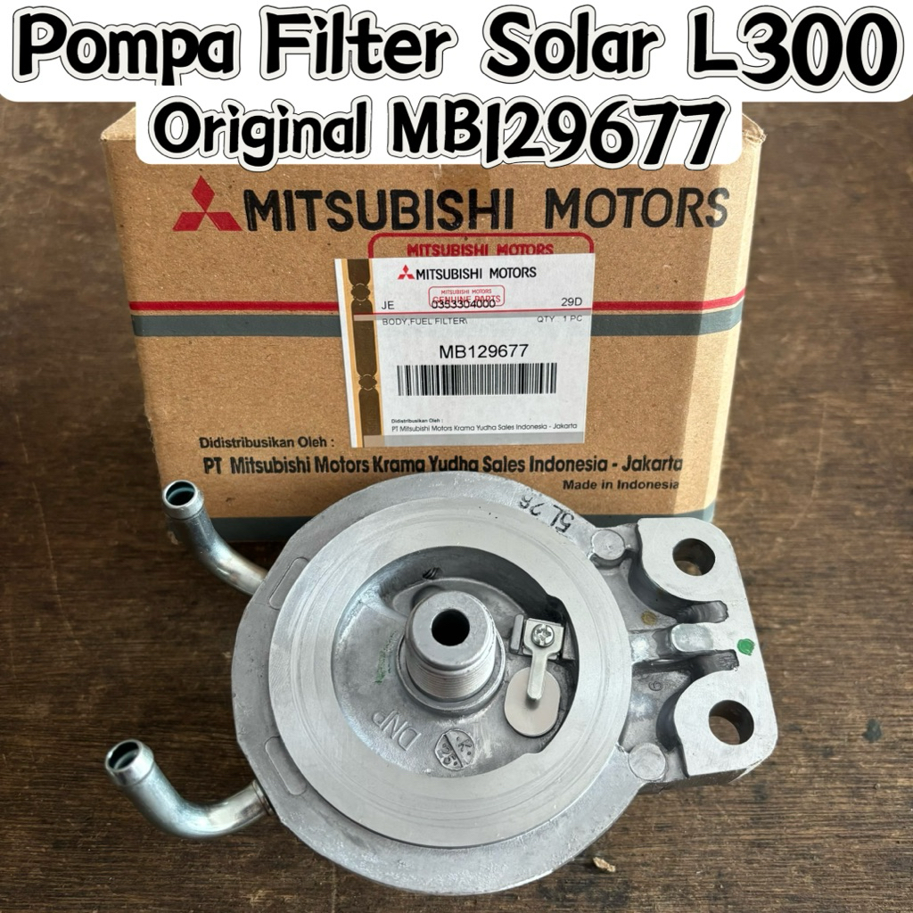 Pompa filter solar L300 diesel original MB129677 tutup filter solar L300 pompa filter solar original