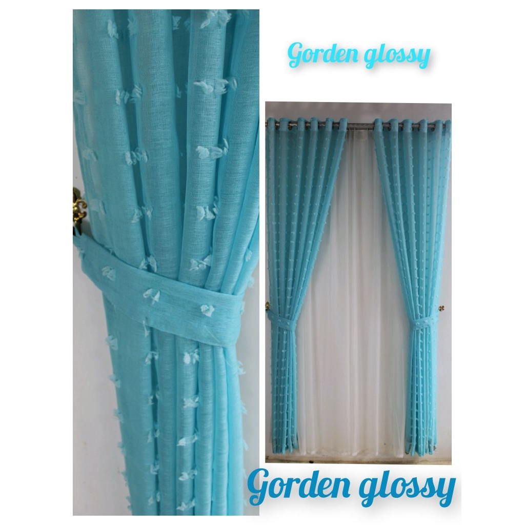 Gorden,,vitrase smoking gorden rumah minimalis vitrase Ruby smoking ukuran L140xT200cm