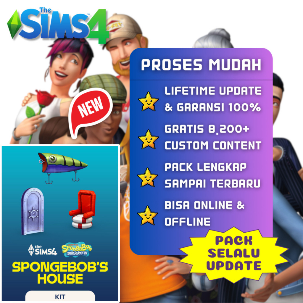 The Sims 4 Original + Full Pack DLC for Windows