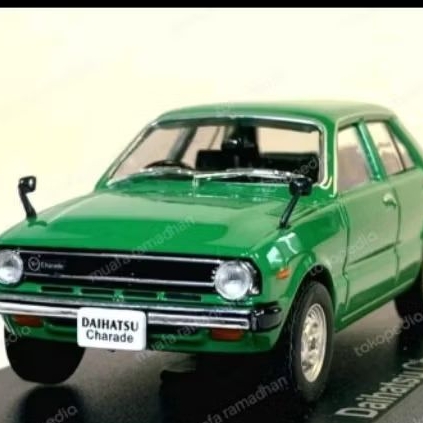 Diecast Skala 1/43_Daihatsu Charade 1977 Green_Norev-Hachatte Model