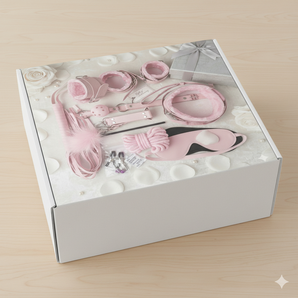 Set Tali Borgol Pengikat Kaki Dan Tangan Lingerie Handcuff Tali Ikat 10Pcs